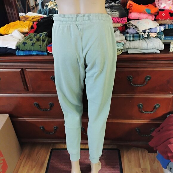 Lt Gray/Green Cotton/Polyester Sweatpants - Picture 4 of 6